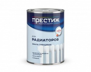 Эмаль для радиаторов Престиж алкидная для радиаторов белая 0,9 кг (14/уп)