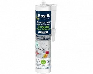 Силикон Bostik Perfect Seal Идеальный герметик Нейтр. белый (подходит в т.ч. для кухни) 280мл (1/12)