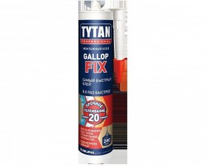 Герметик специальный Tytan Tytan Professional клей-герметик монтажный Gallop Fix белый 290 мл.