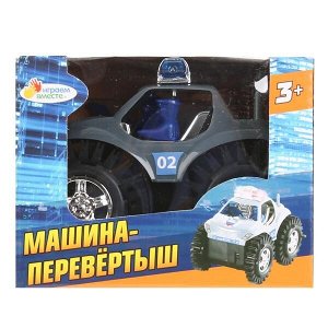 B1640170-R Машина-перевертыш на бат. полиция, с фигурками в кор. 12*9*9,5см Играем вместе в кор.2*84шт