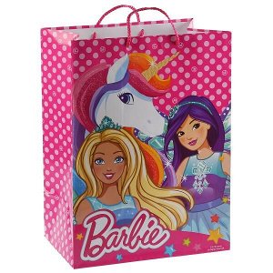 CLRBG-BRB-03-1 ПАКЕТ ПОДАРОЧНЫЙ "ИГРАЕМ ВМЕСТЕ" BARBIE 33Х46Х20СМ, БУМ., ГЛЯНЦЕВЫЙ В ПАК. УП-12ШТ в кор.6уп