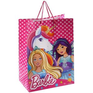 CLRBG-BRB-03-1 ПАКЕТ ПОДАРОЧНЫЙ "ИГРАЕМ ВМЕСТЕ" BARBIE 33Х46Х20СМ, БУМ., ГЛЯНЦЕВЫЙ В ПАК. УП-12ШТ в кор.6уп