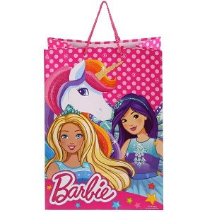 CLRBG-BRB-03-1 ПАКЕТ ПОДАРОЧНЫЙ "ИГРАЕМ ВМЕСТЕ" BARBIE 33Х46Х20СМ, БУМ., ГЛЯНЦЕВЫЙ В ПАК. УП-12ШТ в кор.6уп