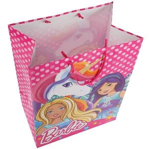 CLRBG-BRB-03-1 ПАКЕТ ПОДАРОЧНЫЙ "ИГРАЕМ ВМЕСТЕ" BARBIE 33Х46Х20СМ, БУМ., ГЛЯНЦЕВЫЙ В ПАК. УП-12ШТ в кор.6уп