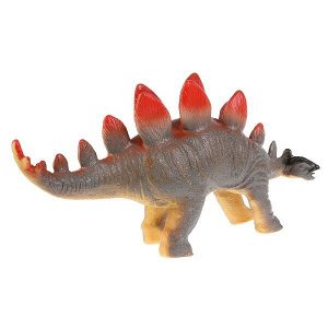 ZY624665-R Игрушка пластизоль динозавр стегозавры 45*9*20см, хэнтэг (русс. уп.) Играем вместе в кор.2*24шт