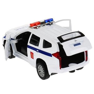 PAJEROS-12POL-WH Машина металл "mitsubishi pajero sport полиция" 12см, инерц., белый в кор. Технопарк в кор.2*36шт