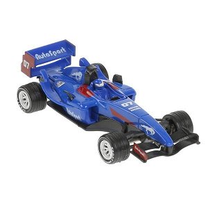 F1-14RB-S Машина металл звук СУПЕРКАР Ф-1 длина 14 см, синий, кор. Технопарк в кор.2*36шт