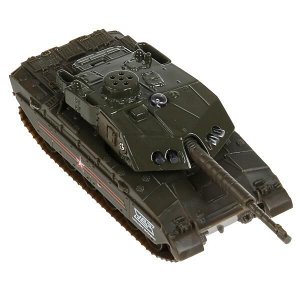 SB-18-40(SL457)-G Модель металл Танк Т-90, размер 13см, свет+звук, башня вращ., инерц. в кор. Технопарк в кор.2*24шт