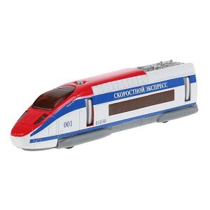 SB-18-32WB-C Машина металл Поезд скоростной 18,5см, свет+звук, инерц., открыв. двери в кор. Технопарк в кор2*24шт