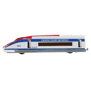 SB-18-32WB-C Машина металл Поезд скоростной 18,5см, свет+звук, инерц., открыв. двери в кор. Технопарк в кор2*24шт