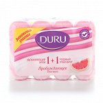 Дуру туалетное мыло 1+1 4*80г Тропик (розовый грейпфрут)