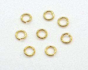 Кольцо соединительное 4мм, золотистое (упаковка 1гр.)