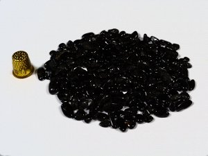 Турмалин черный галтовка фракция 5-15мм, упаковка 100гр.