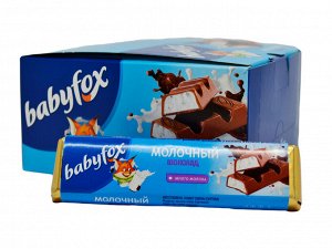 Яшкино BabyFox Шоколадный батончик с молочной начинкой 45 г