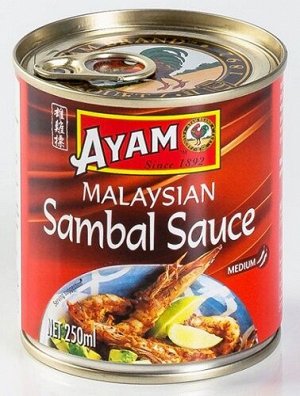 Соус Самбал Malaysian Sambal Sauce Ayam 250 мл. ж/б