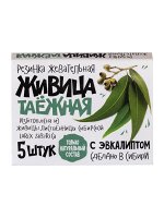Резинка жевательная &quot;Живица таежная&quot; с Эвкалиптом, 5 штук по 0,8г