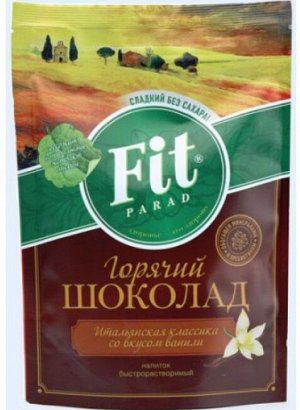 Горячий шоколад низкокалорийный FIT PARAD Итальянская классика Ваниль 200 гр.