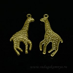 Подвеска Жираф 20*40мм цв.латунь  (упаковка 10штук)