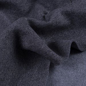 Ткань футер 3-х нитка компакт пенье меланж цвет черный