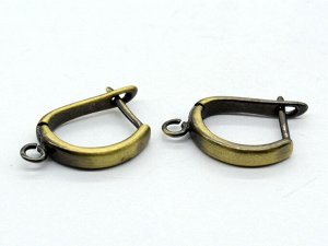 Швензы с английским замком 18*3мм цв.латунь, 1 пара