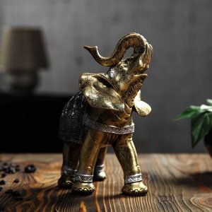 Статуэтка "Слон" бронза, серебро, 21,5 см
