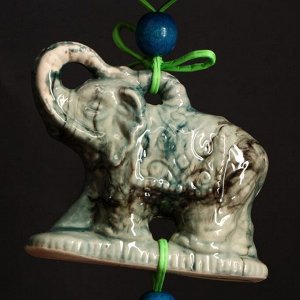 Сувенир подвесной "Слоны", под мрамор, микс