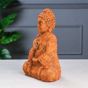Сувенир "Будда" состаренный, ржавый цвет, 17,5 см