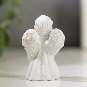 Сувенир полистоун "Белоснежный ангел в платье" МИКС 5х3,2х2 см