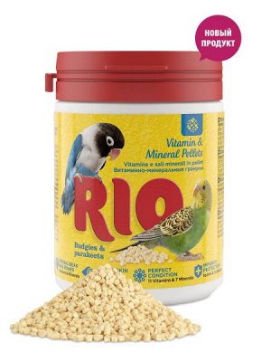 Рио Витаминно-минеральные гранулы для волнистых и средних попугаев 120гр