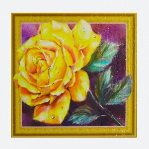 Алмазная картина «Золотая роза»