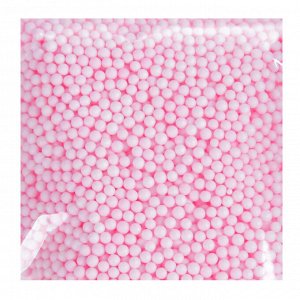Наполнитель для шаров и слаймов «Пенопласт», 0,3 см, 20 г, цвет розовый, МИКС