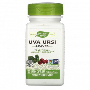 Nature&#x27 - s Way, Uva Ursi, Leaves, 1,440 mg, 100 Vegan Capsules