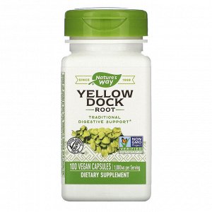 Nature&#x27 - s Way, Yellow Dock Root, 1,000 mg, 100 Vegan Capsules