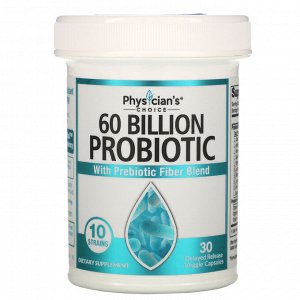 Physician&#x27 - s Choice, 60 Billion Probiotic, 30 Delayed Release Veggie Capsules