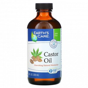 Earth&amp;#x27 - s Care, Касторовое масло, 8 унций (236 мл)