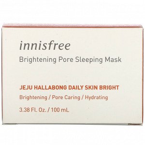 Innisfree, Jeju Hallabong Daily Skin Bright, Brightening Pore Sleeping Mask, 3.38 fl oz (100 ml)