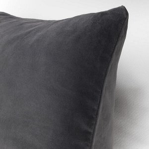 САНЕЛА Чехол на подушку, темно-серый50x50 см
