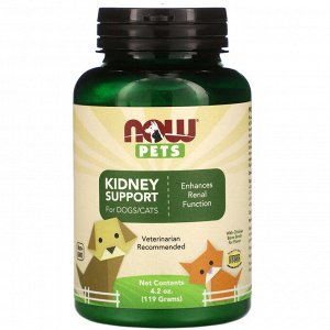 Now Foods, Pets, Kidney Support for Dogs/Cats, 4.2 oz (119 g)