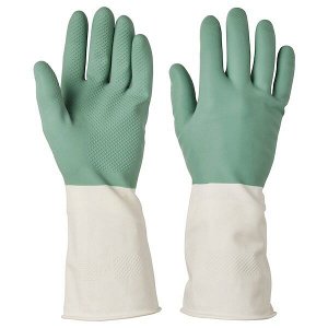 РИННИГ Хозяйственные перчатки, зеленый, размер M