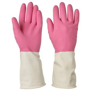 РИННИГ Хозяйственные перчатки, розовый, размерM