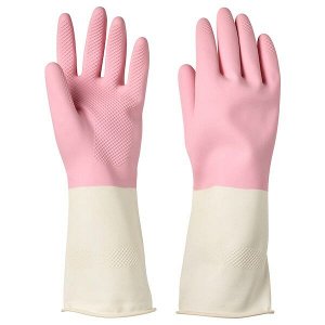РИННИГ Хозяйственные перчатки, розовый, S