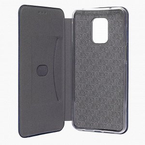 Чехол-книжка BC002 для "Xiaomi Redmi Note 9S/Redmi Note 9 Pro" (black) откр.вбок