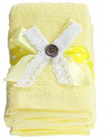 АКЦИЯ   Полотенце Arya С Лентой 6 Pcs. Button Желтый