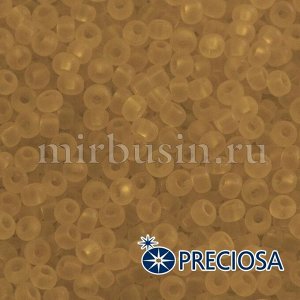 Бисер 10050 Чешский Preciosa 6/0, Прозрачный матовый TM, Коричневый, Круглый, (УТ100015940)