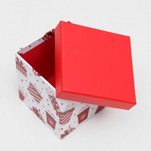 Набор коробок 10 в 1 квадратный, 26,5 х 26,5 - 8,5 х 8,5 см