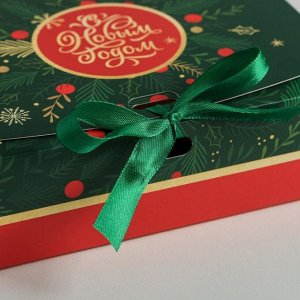 Складная коробка подарочная «С новым годом», 16.5 ? 12.5 ? 5 см
