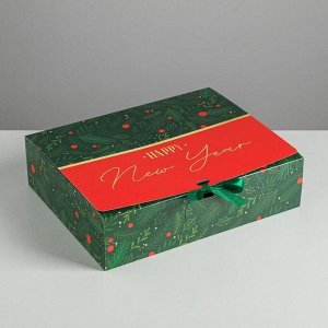 Складная коробка подарочная «С новым годом», 31 ? 24,5 ? 9 см
