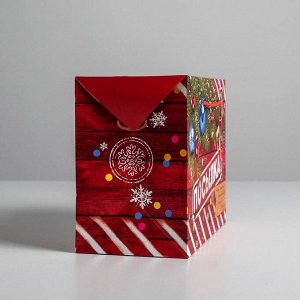 Пакет‒коробка «Новогодняя посылка», 28 х 20 х 13 см