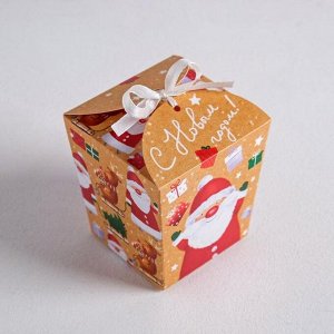 Бонбоньерка новогодняя «Санта», 7,5 х 8 х 7,5 см, Новый год