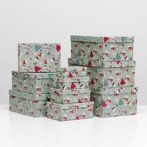 Набор коробок 10 в 1 "Sweet christmas", 30,5 х 20 х 13 - 12 х 6,5 х 4 см